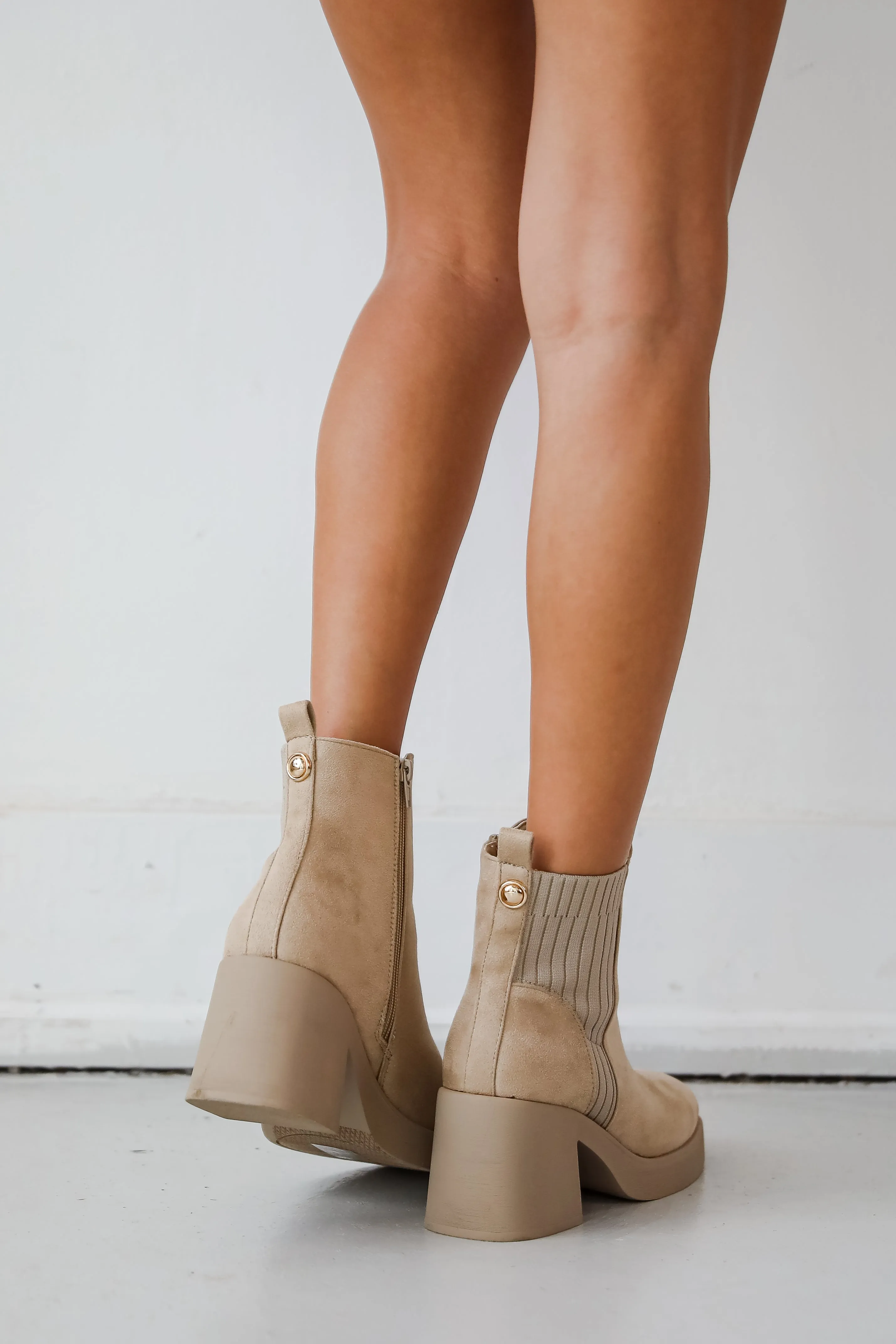 FINAL SALE - Get In Line Platform Booties