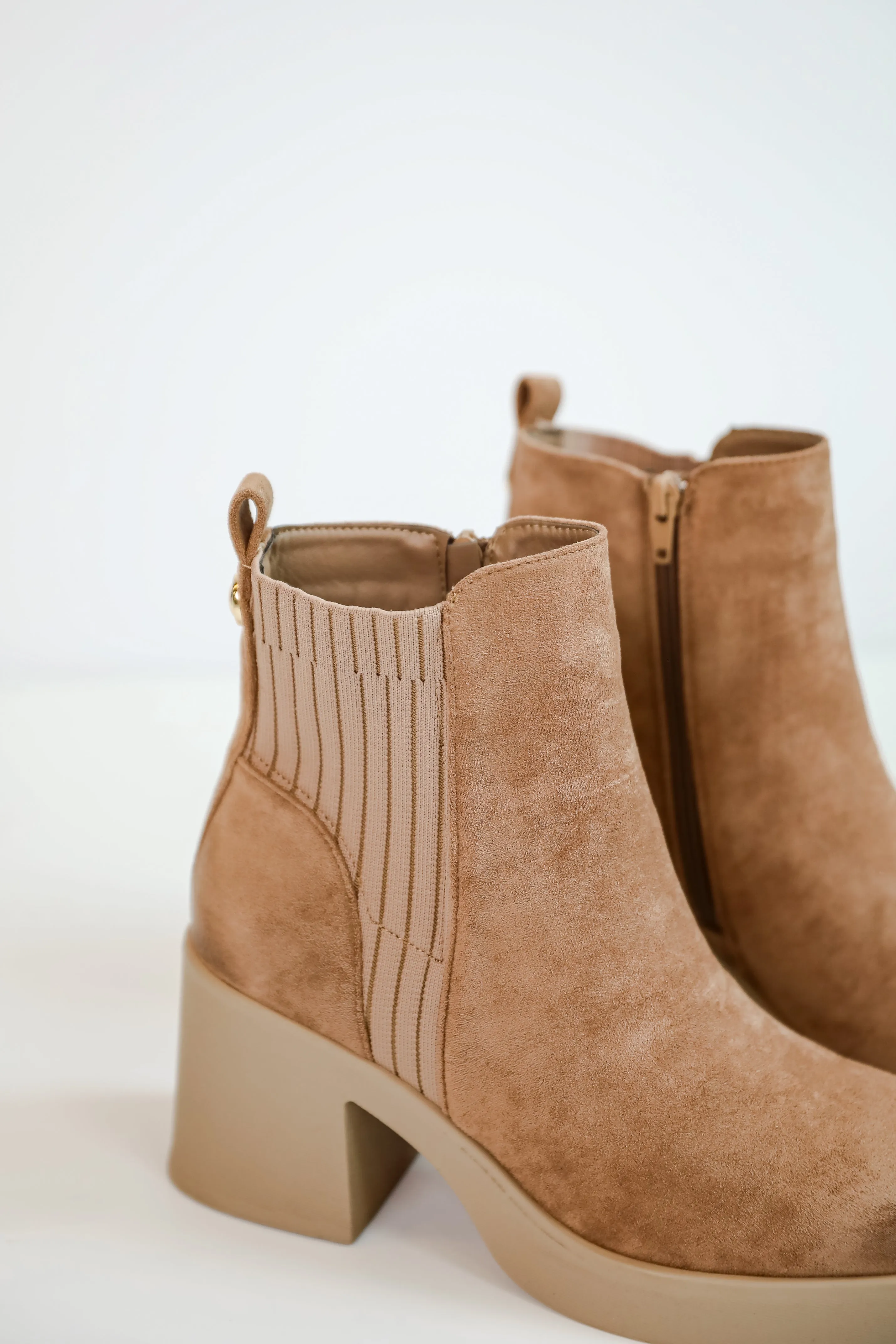 FINAL SALE - Get In Line Platform Booties