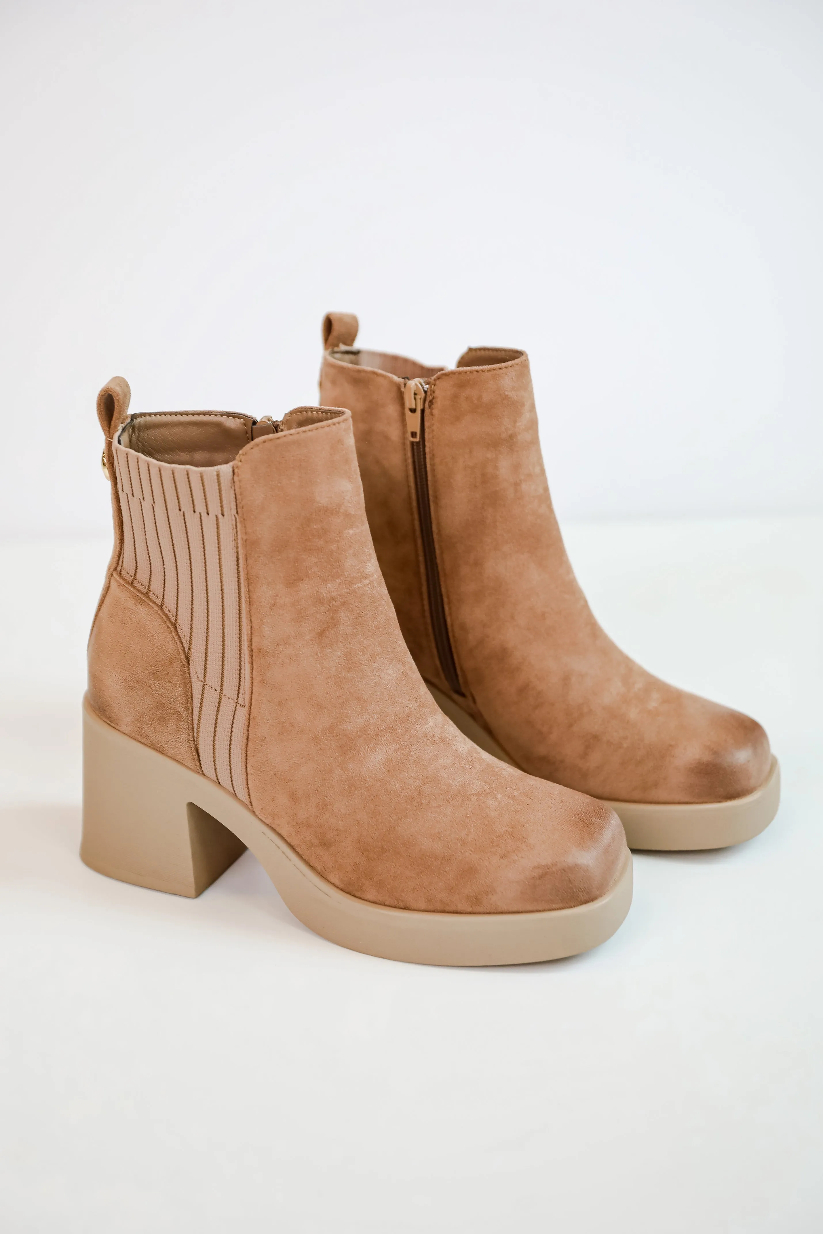 FINAL SALE - Get In Line Platform Booties