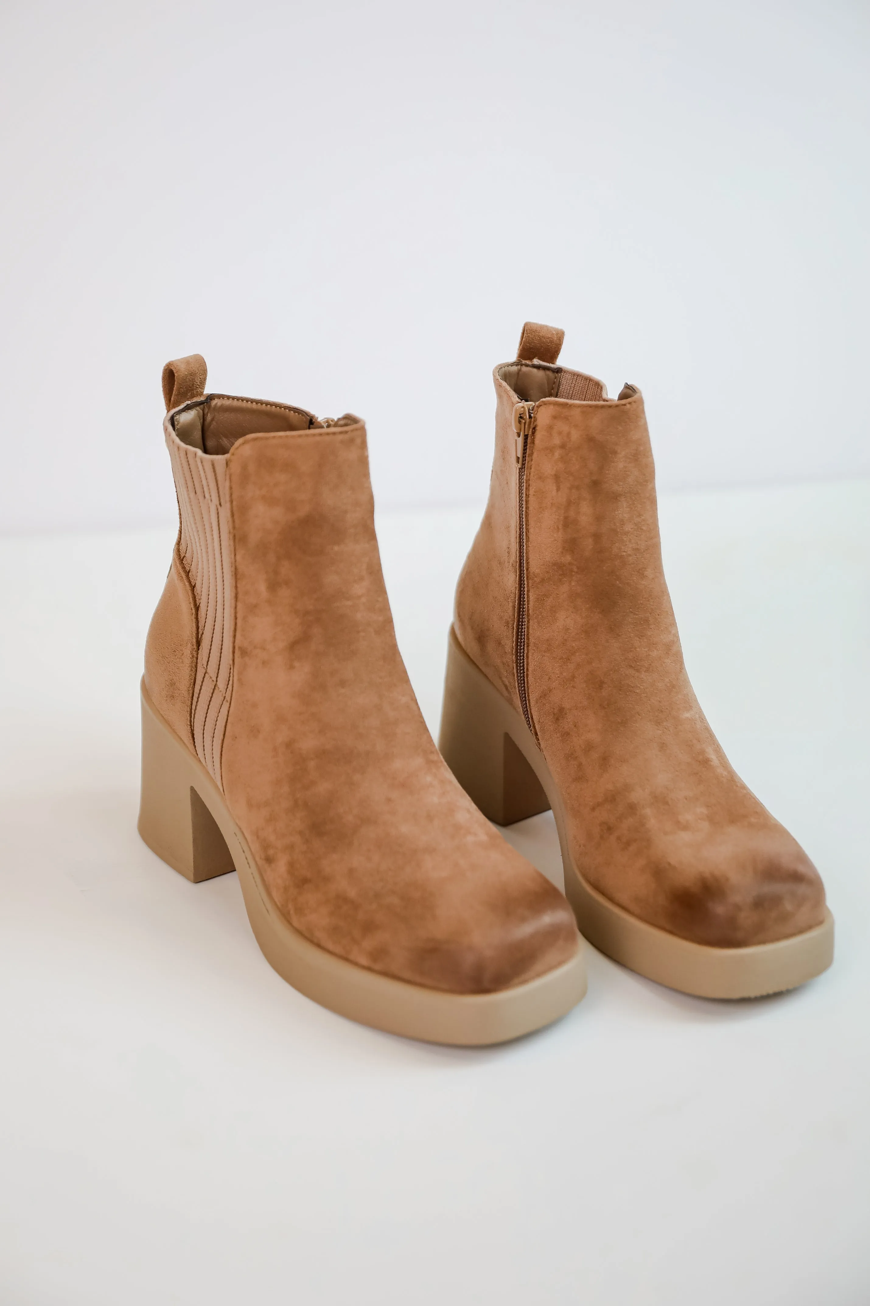 FINAL SALE - Get In Line Platform Booties