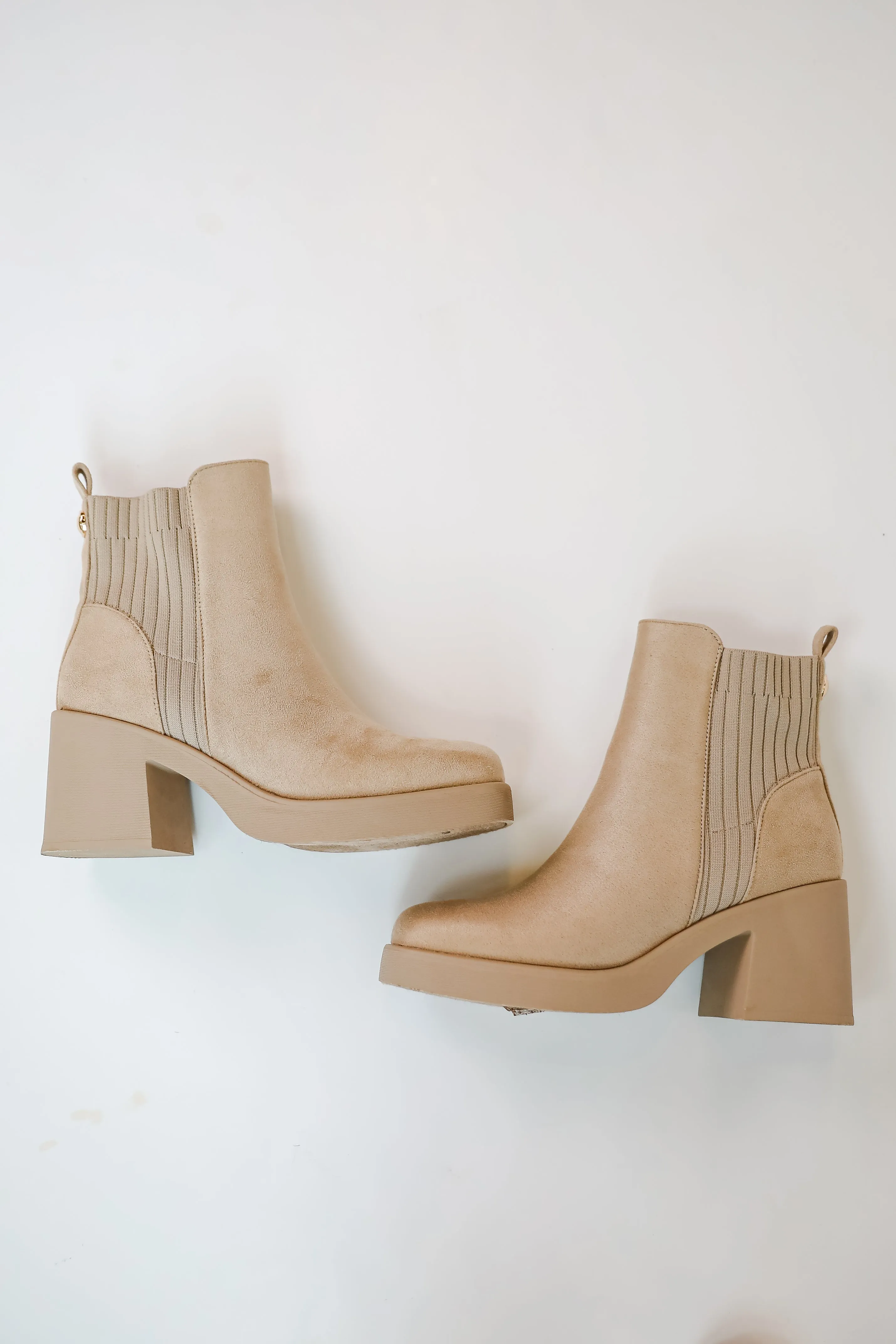 FINAL SALE - Get In Line Platform Booties