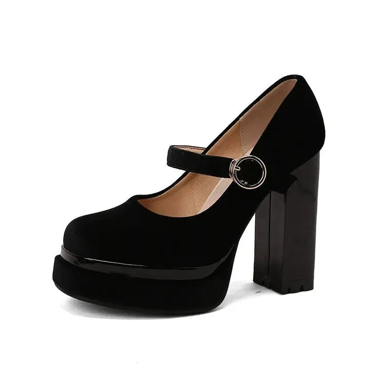 Funki Buys | Shoes | Women's Luxury Velour Mary Jane Pumps