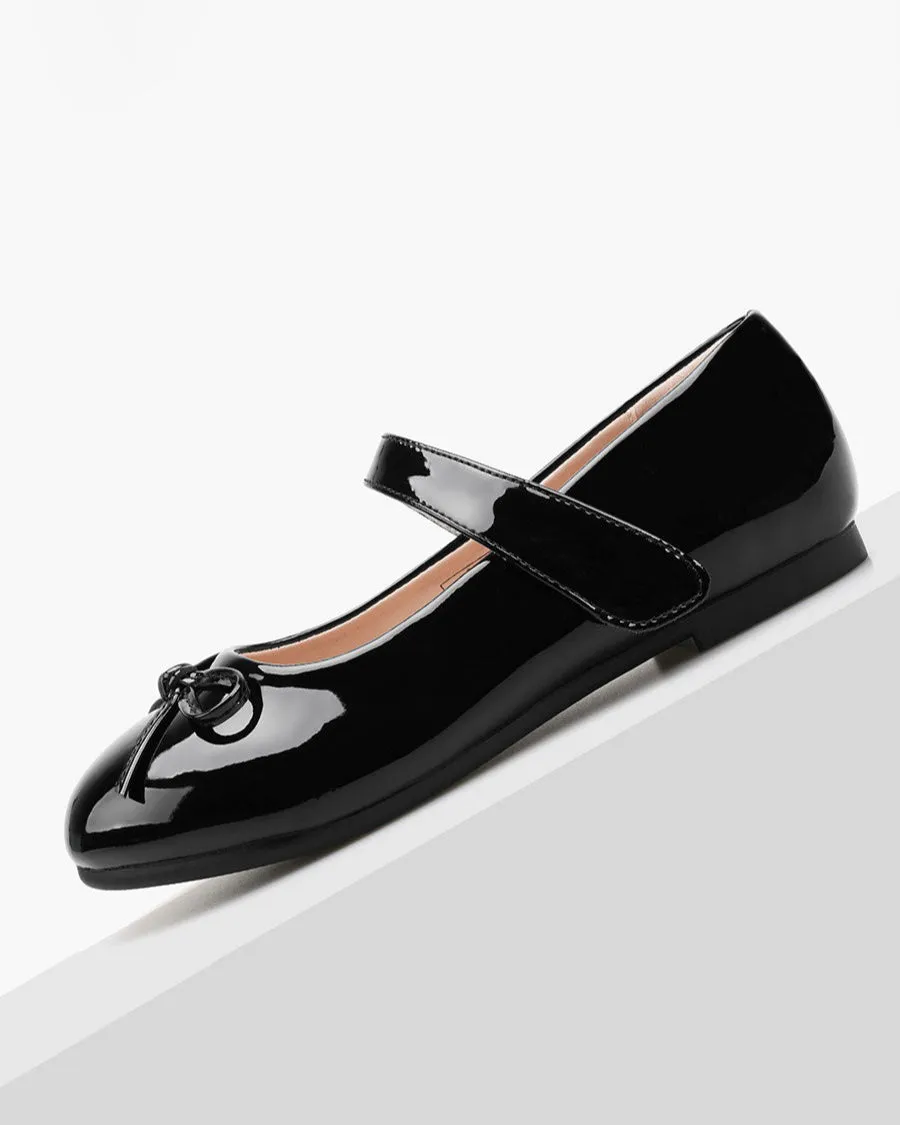 Girls Classic Mary Janes | Shiny Closed-Toe Dress Shoes