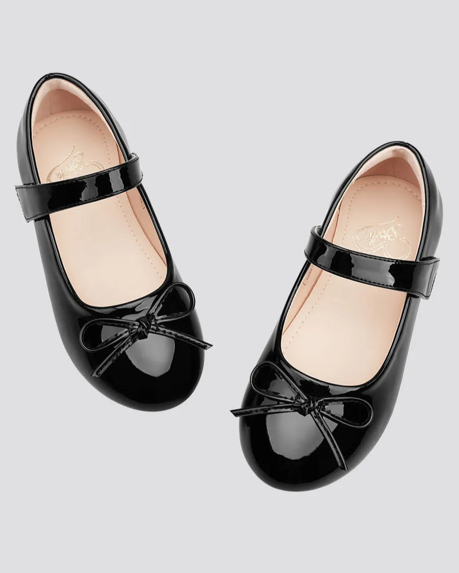 Girls Classic Mary Janes | Shiny Closed-Toe Dress Shoes
