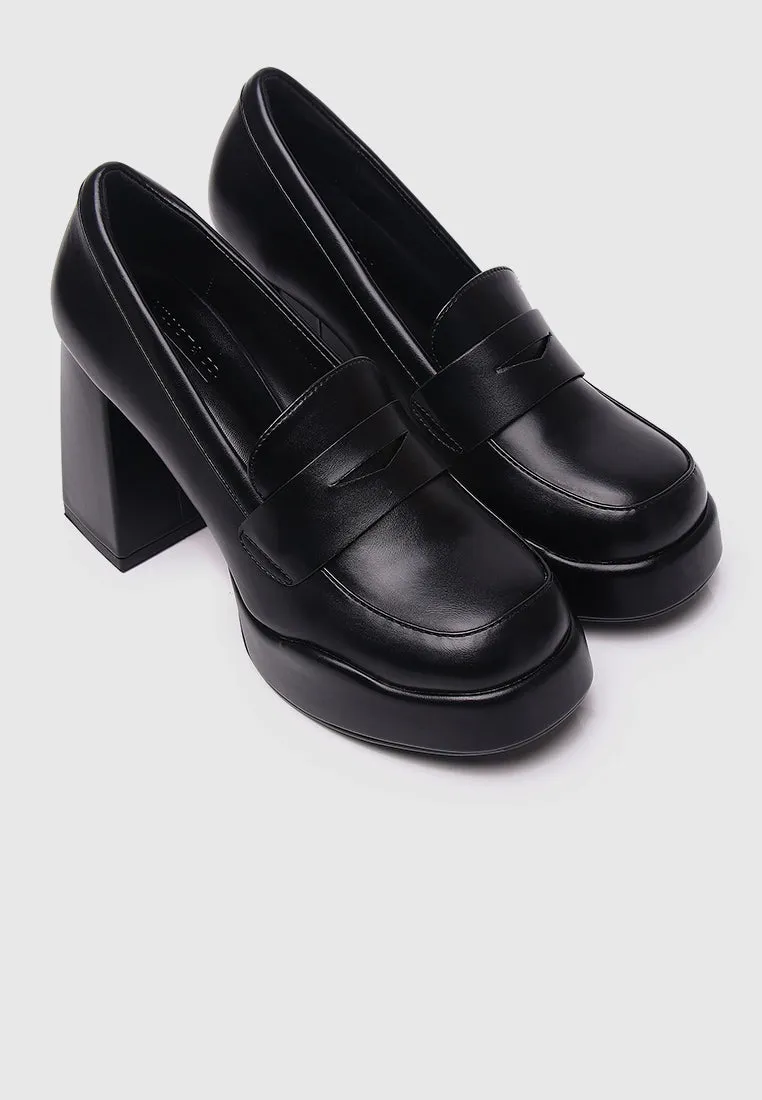 Happy Mind Platform Pumps (Black)