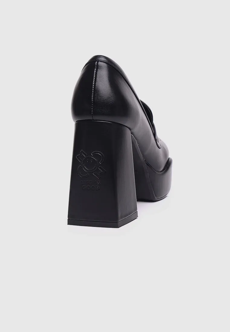 Happy Mind Platform Pumps (Black)