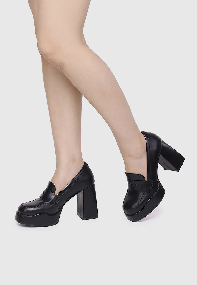 Happy Mind Platform Pumps (Black)