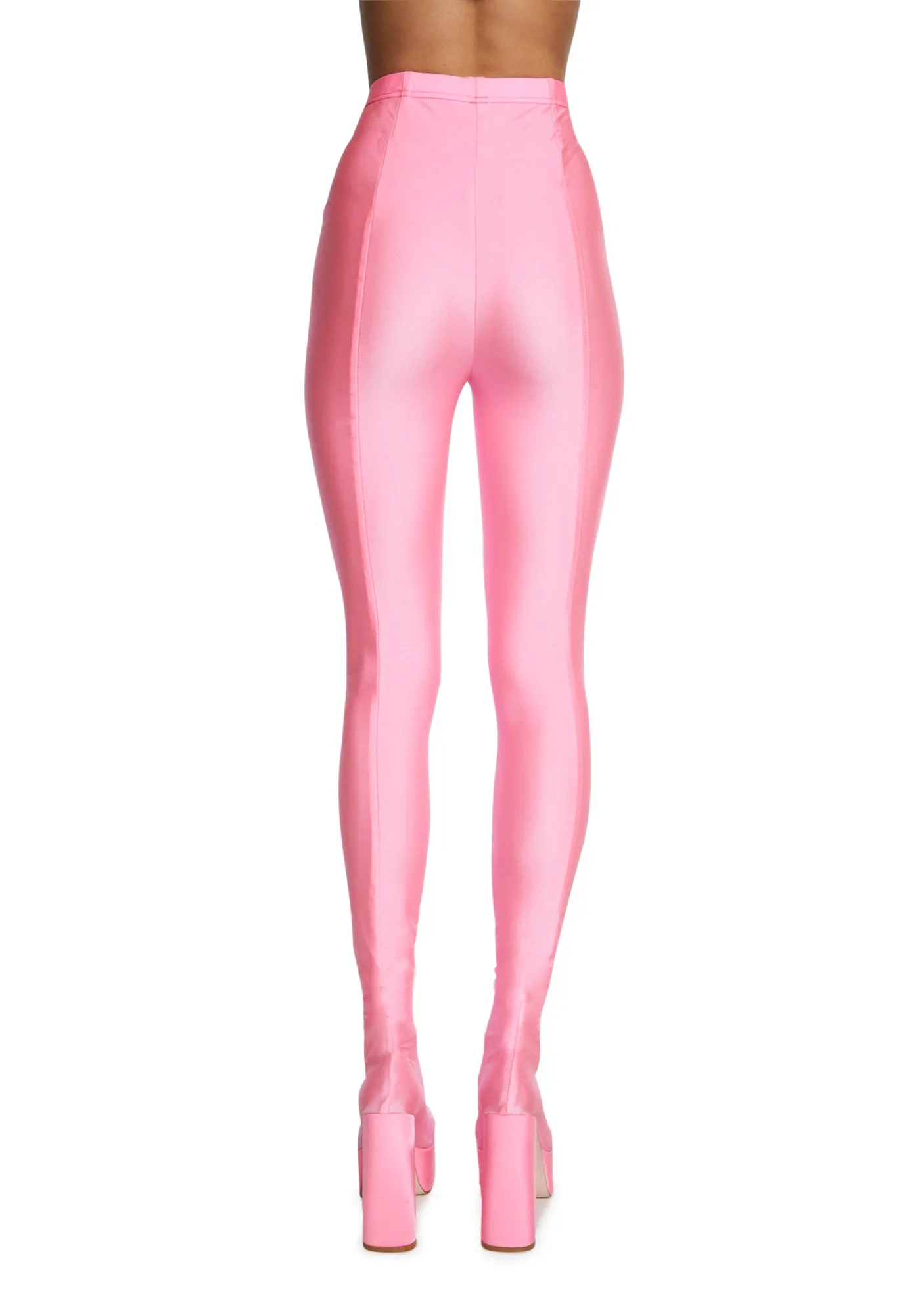 Heyhey Platform Pant Boots - Light Pink