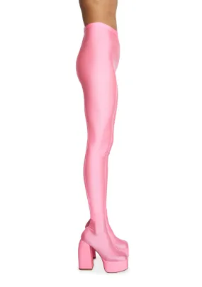 Heyhey Platform Pant Boots - Light Pink
