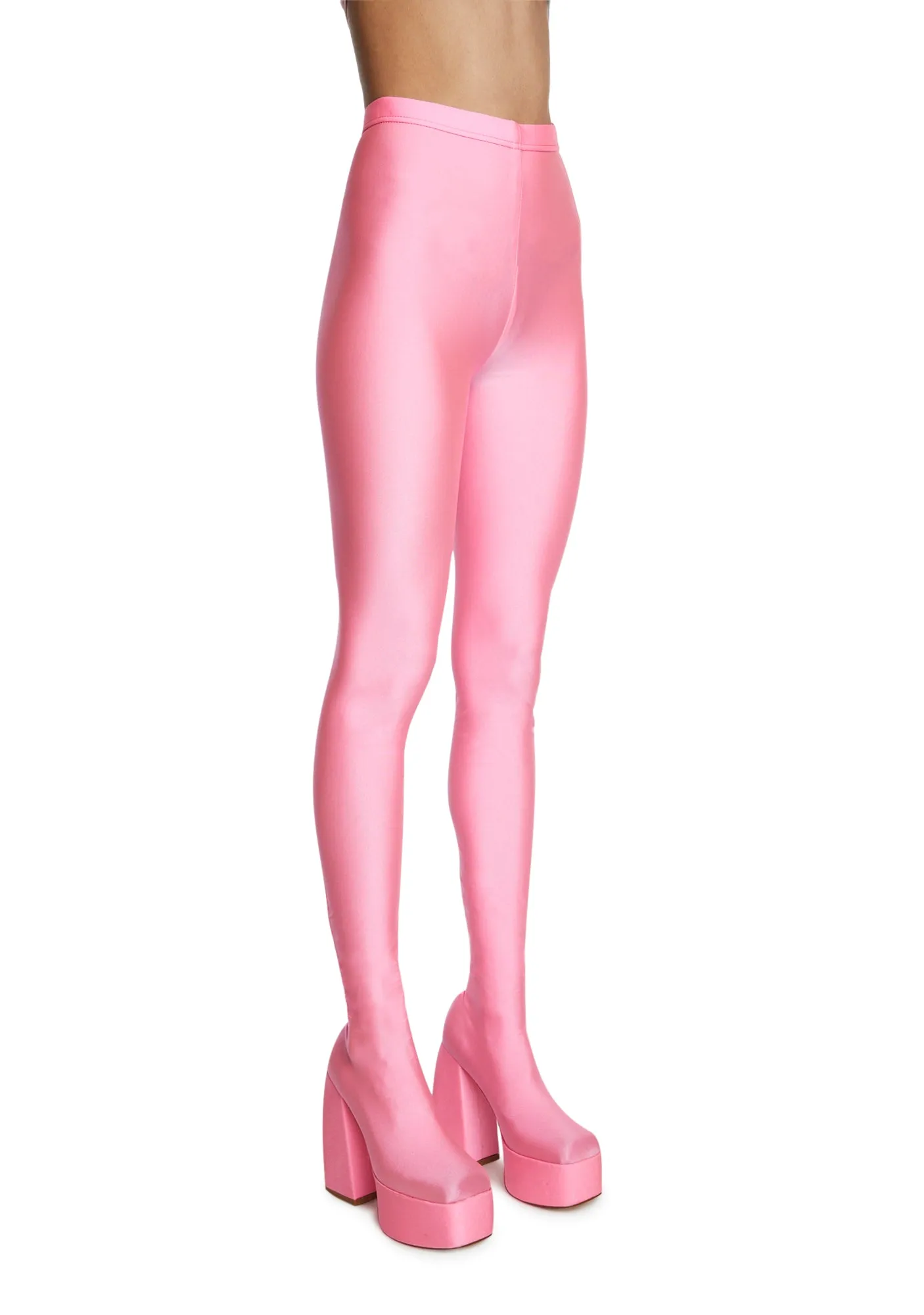 Heyhey Platform Pant Boots - Light Pink