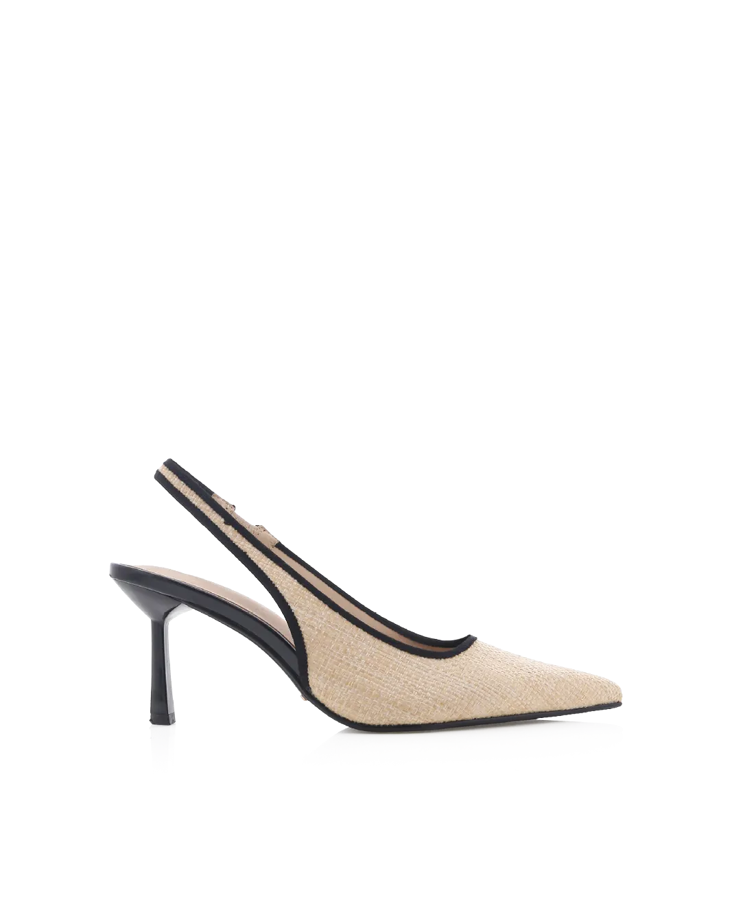 IVIE - NATURAL RAFFIA-BLACK