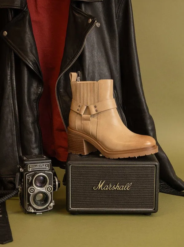 Khaki The Jayden - Motorcycle Booties