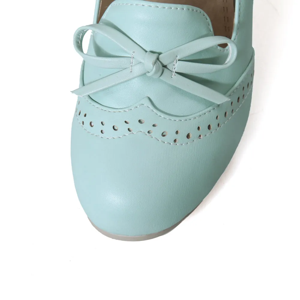 Ladies Sweet Princess Thick Heel Shallow Mouth Shoes Woman Chunky Pumps
