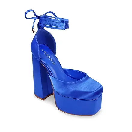 Liliana Simone-1 Chunky Platform Heel Toe Pump