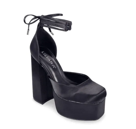 Liliana Simone-1 Chunky Platform Heel Toe Pump