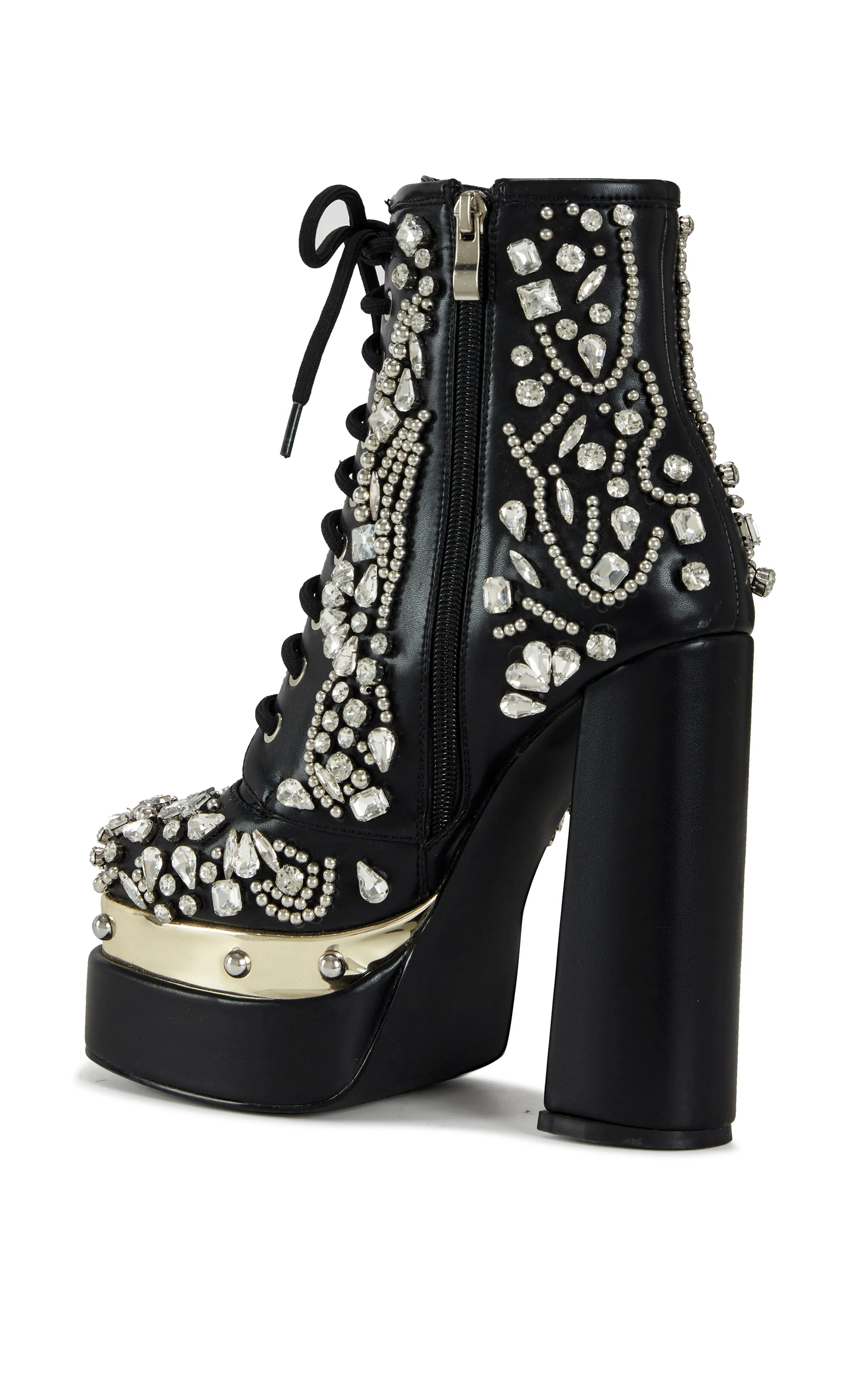 LILYBELL-BLACK PLATFORM BOOTIE