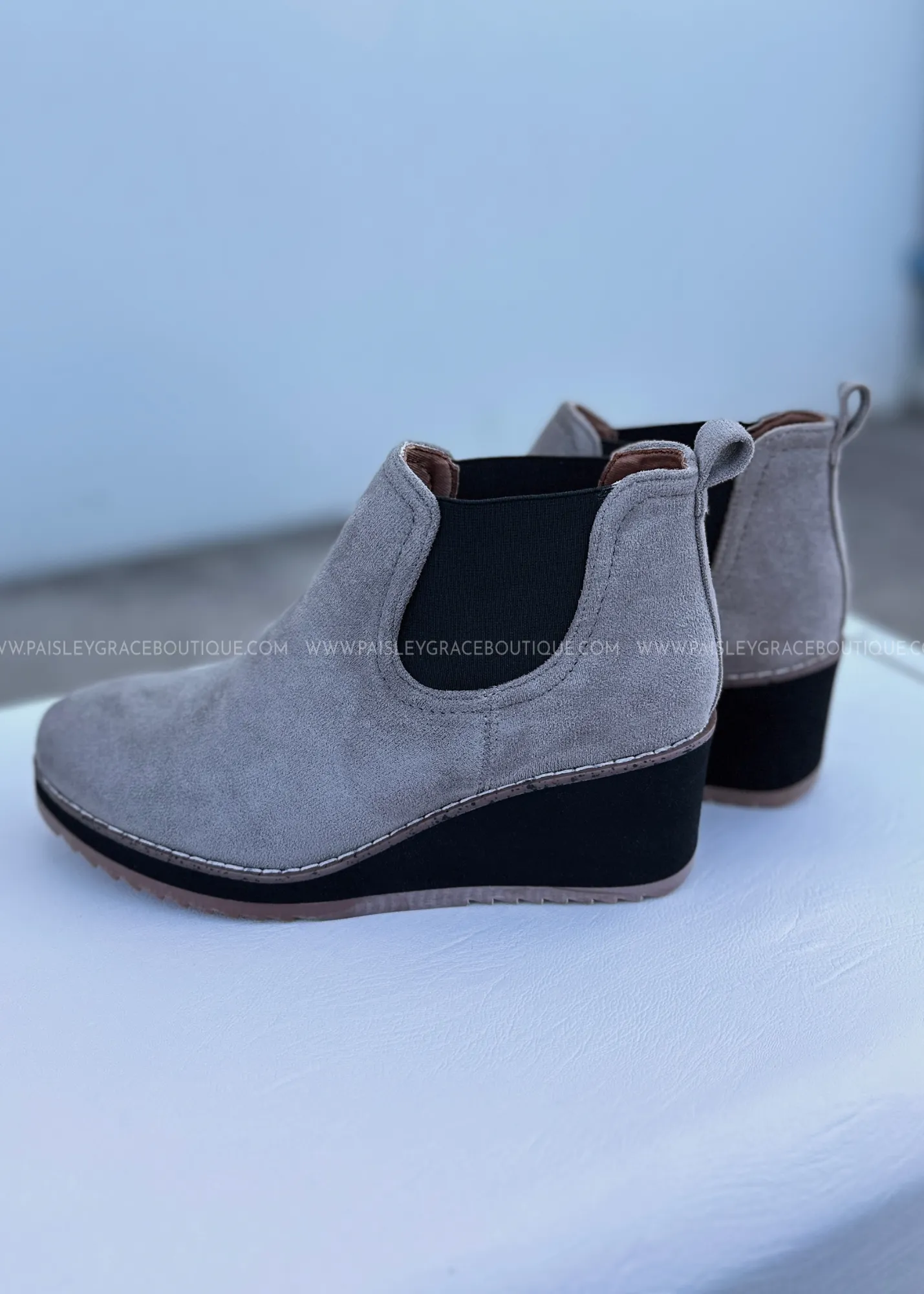 Love You A Latte Boots by Corkys - Grey Suede
