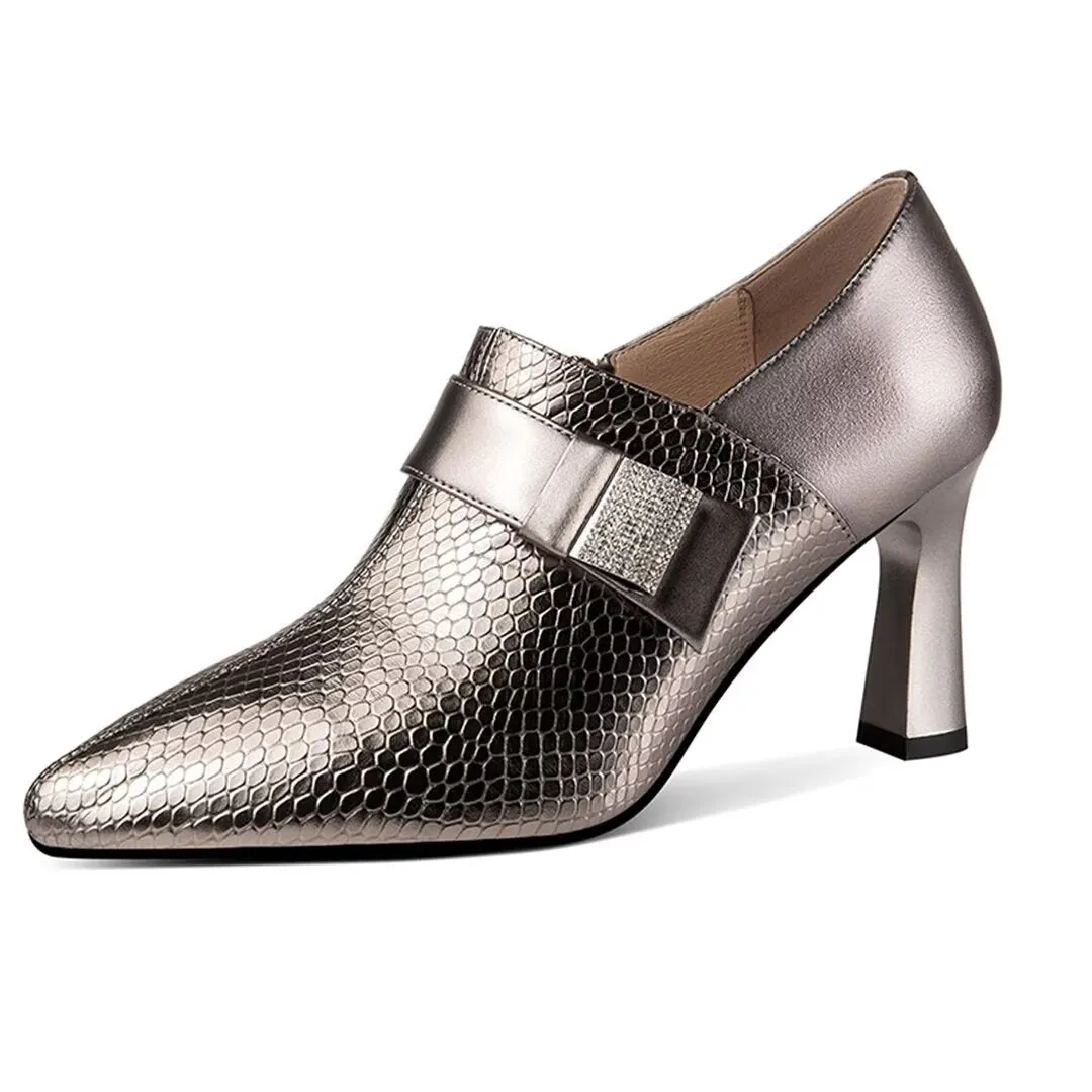 Luxalon Snakeskin Stilettos