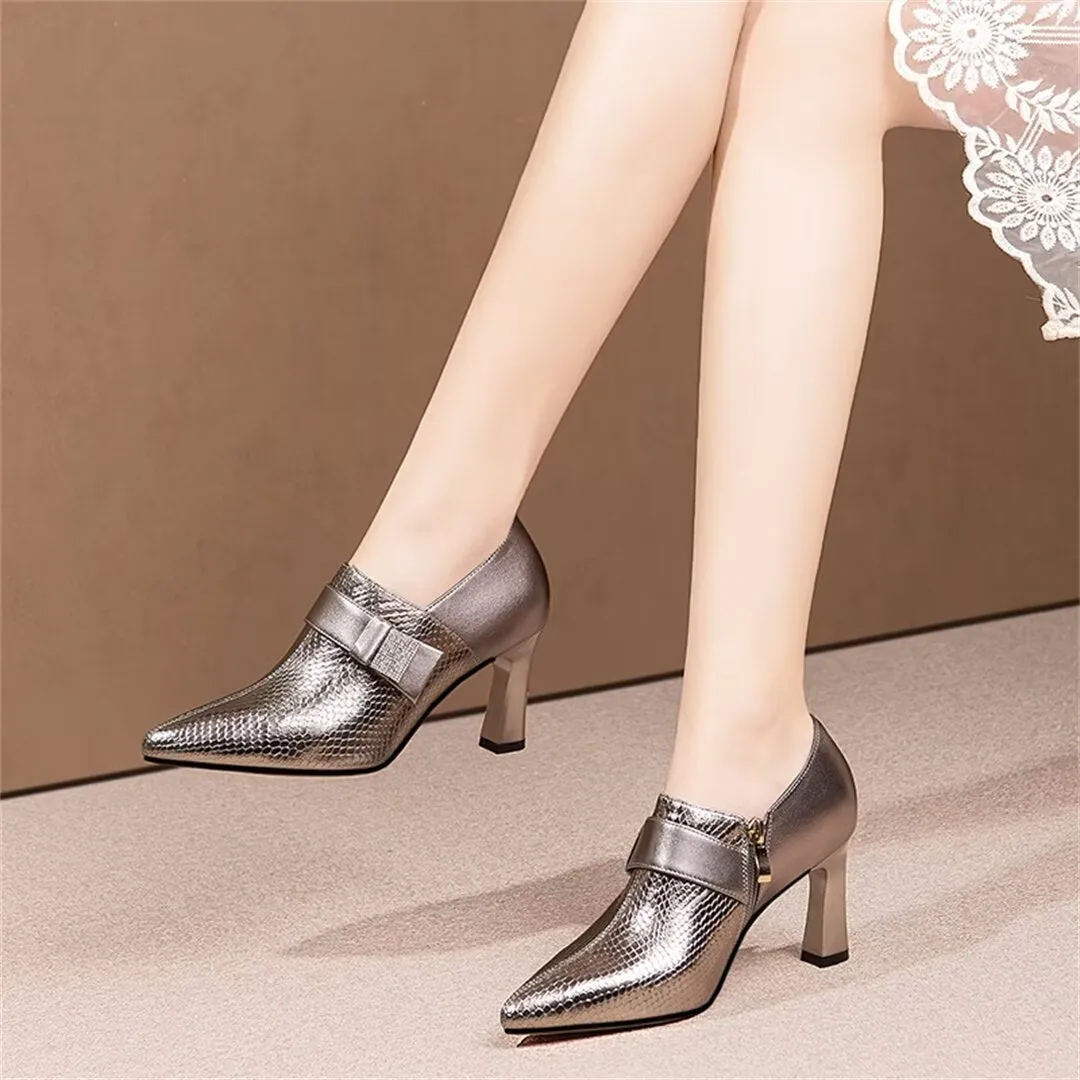 Luxalon Snakeskin Stilettos