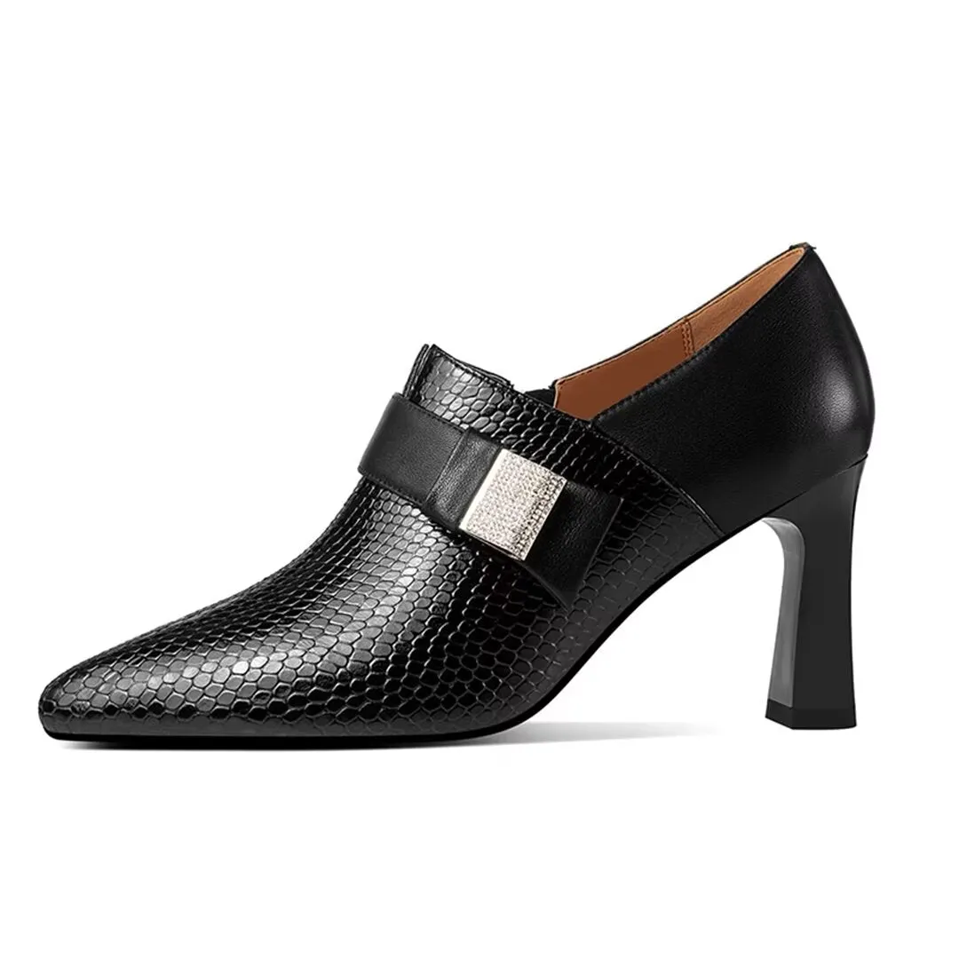 Luxalon Snakeskin Stilettos