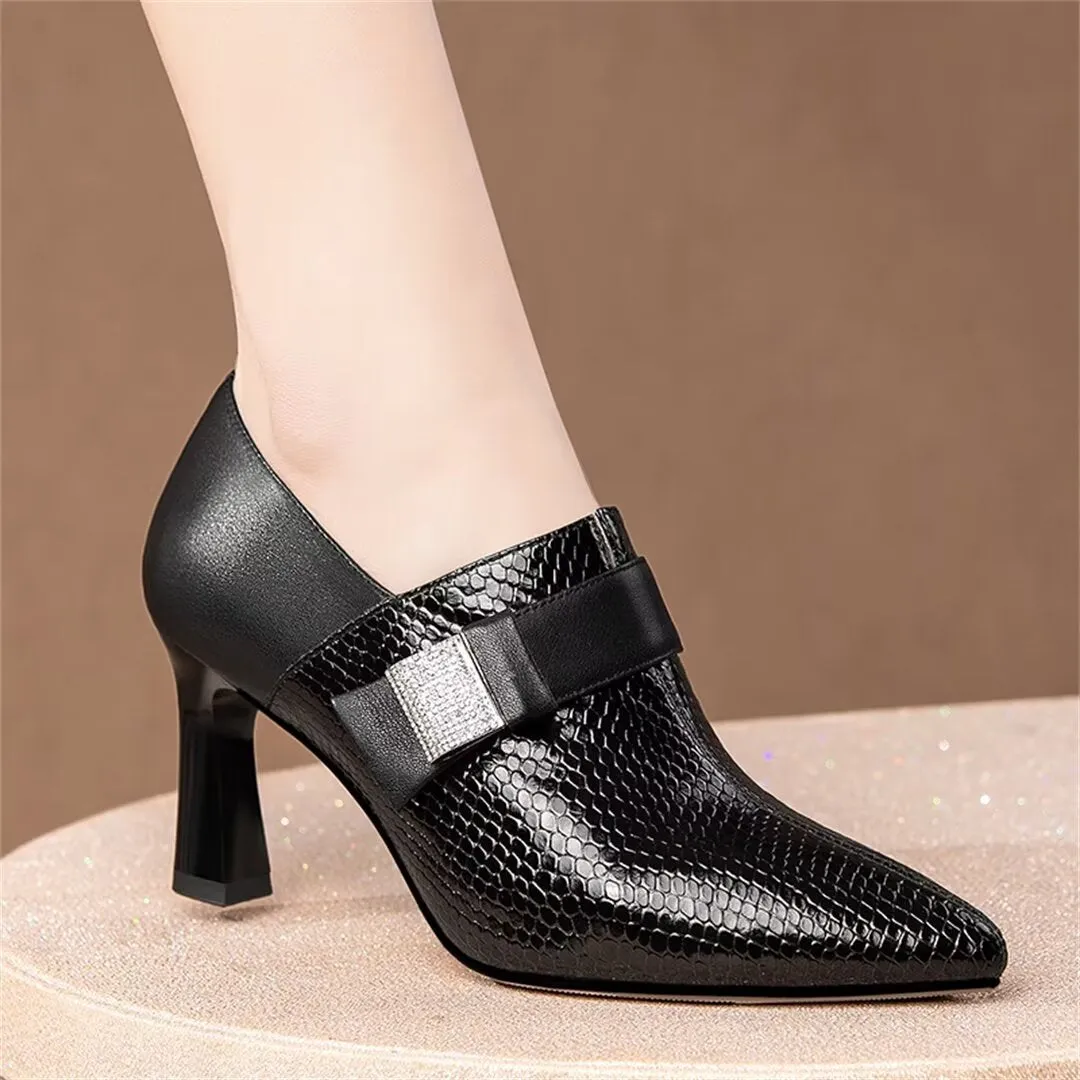 Luxalon Snakeskin Stilettos