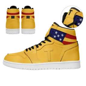 Luxury Gifts,Personalized High Top Sneakers, Custom Flag Shoes, Patriotic Shoes,AJ1H-24020045