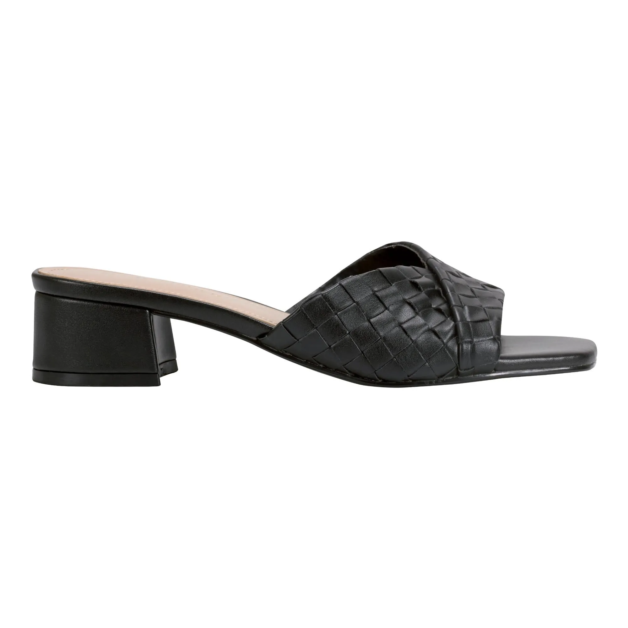 Marc Fisher Women's Coven Black/Woven Fez Nappa Pu M
