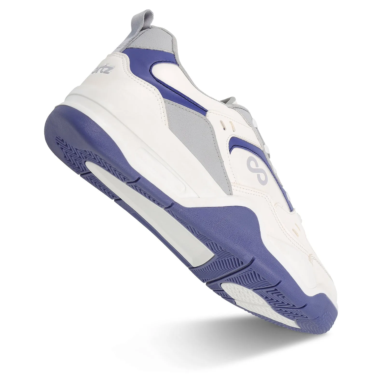 Men's Colourblocked Sneakers - WY3477 White Grey