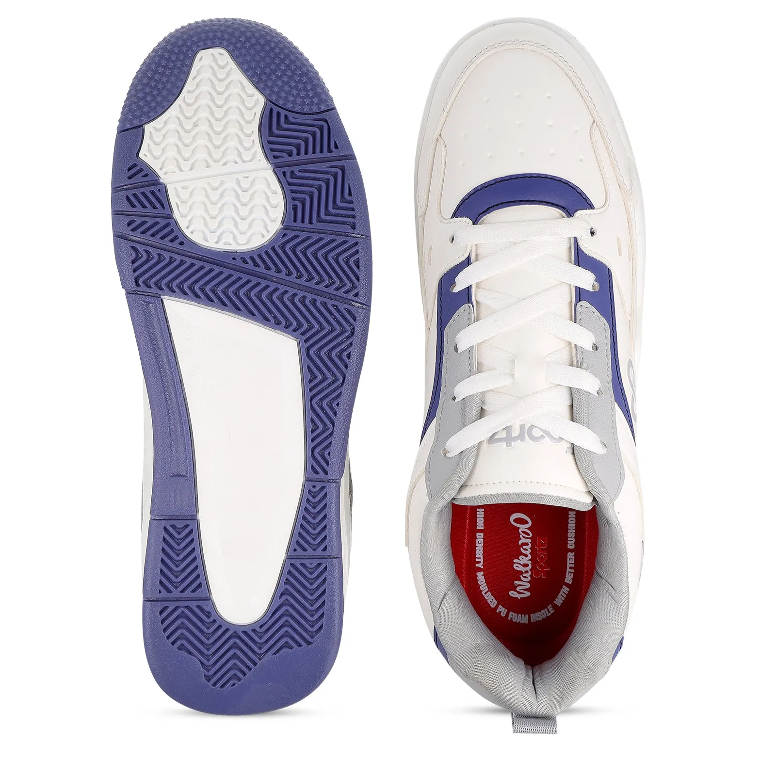Men's Colourblocked Sneakers - WY3477 White Grey