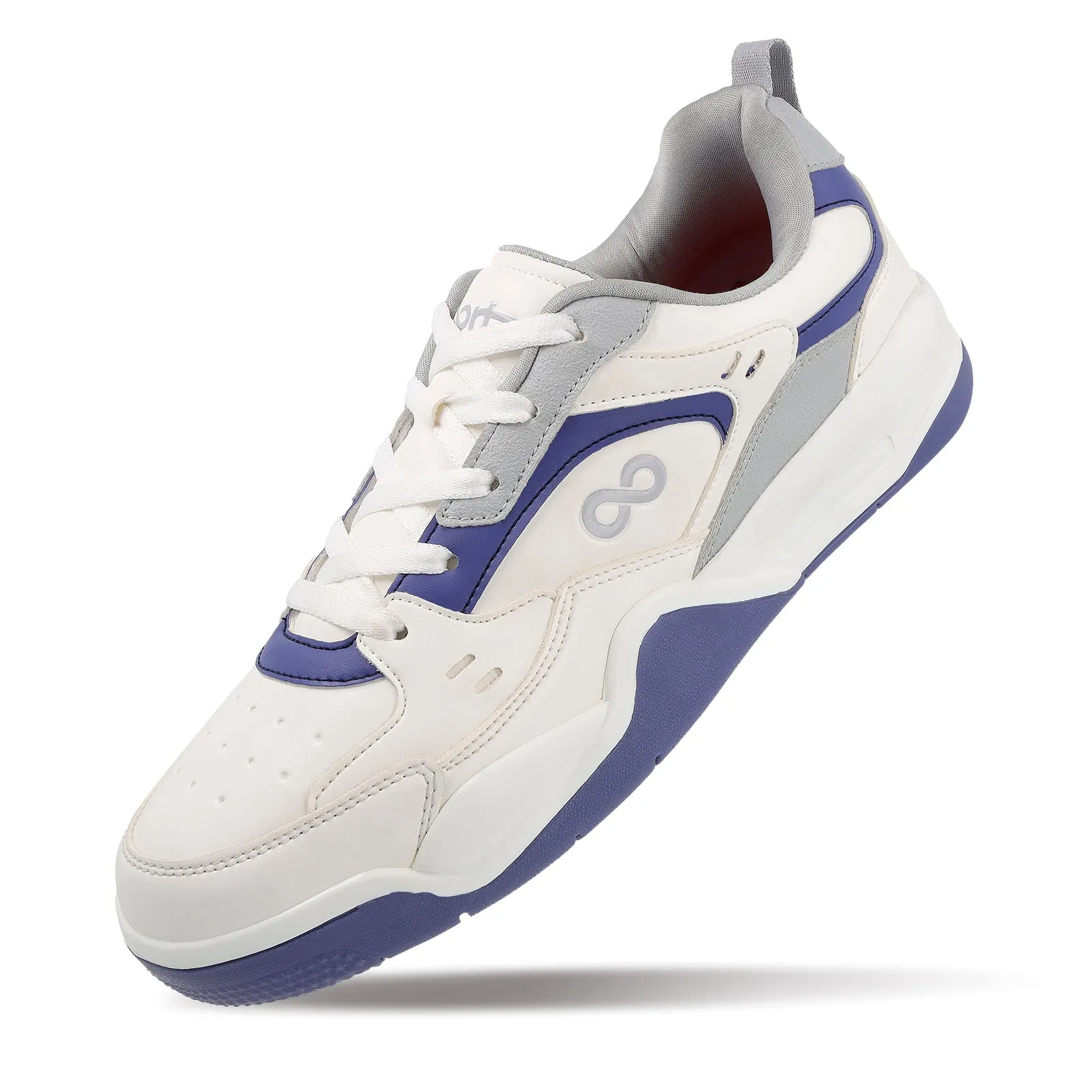 Men's Colourblocked Sneakers - WY3477 White Grey
