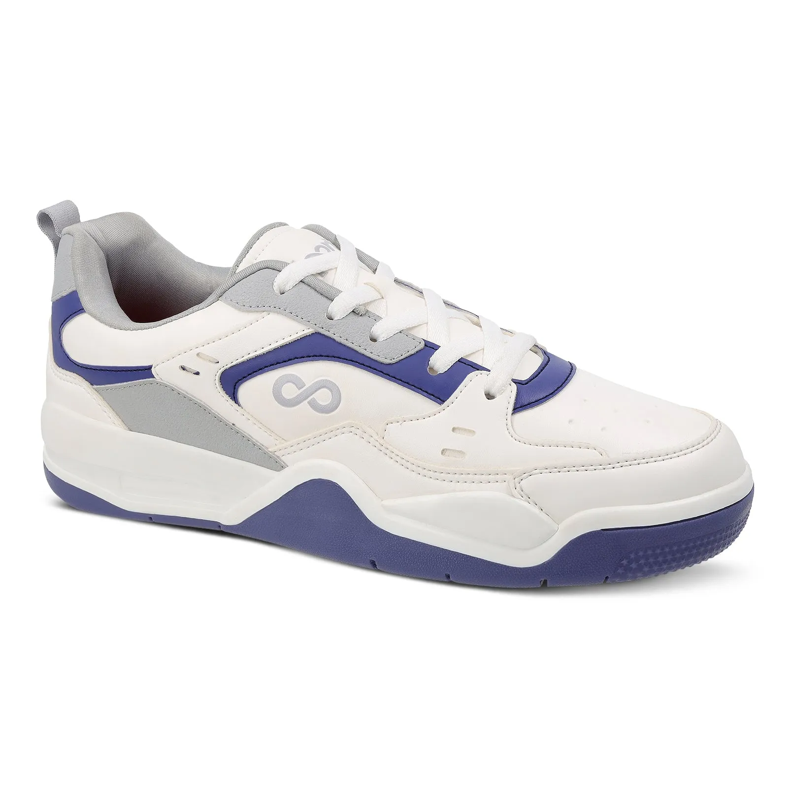 Men's Colourblocked Sneakers - WY3477 White Grey