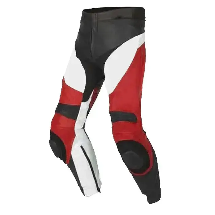 Men's Motorcycle Rider Leather Pants – Durable & Stylish