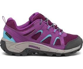 Merrell Oak Creek  Low Waterproof Hiking Shoe - Pink/Blue