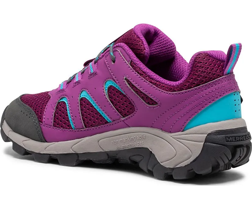 Merrell Oak Creek  Low Waterproof Hiking Shoe - Pink/Blue