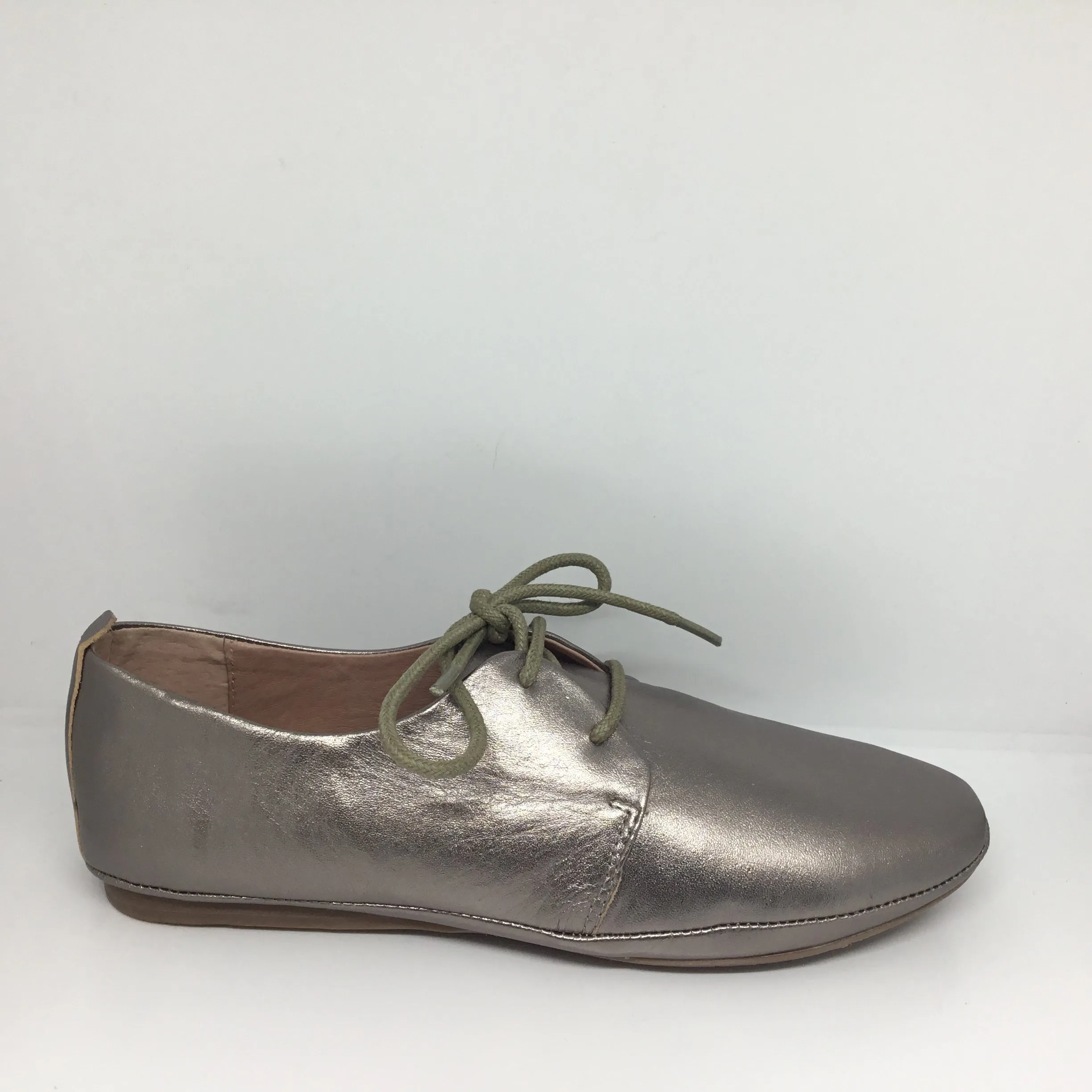 Miz Mooz Miley Bronze Leather Lace Up
