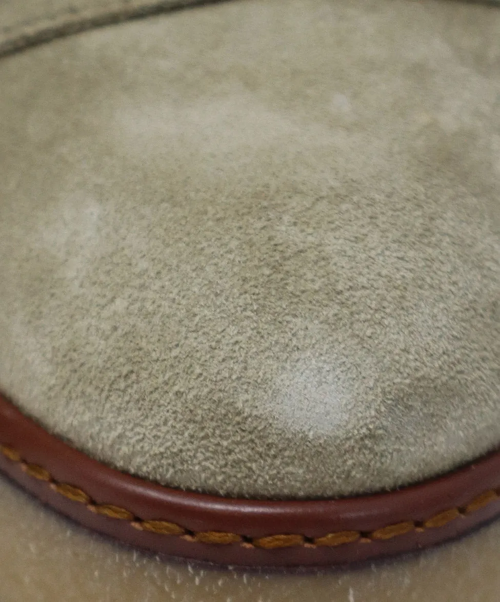 Moncler Beige Suede Shearling Booties sz 7