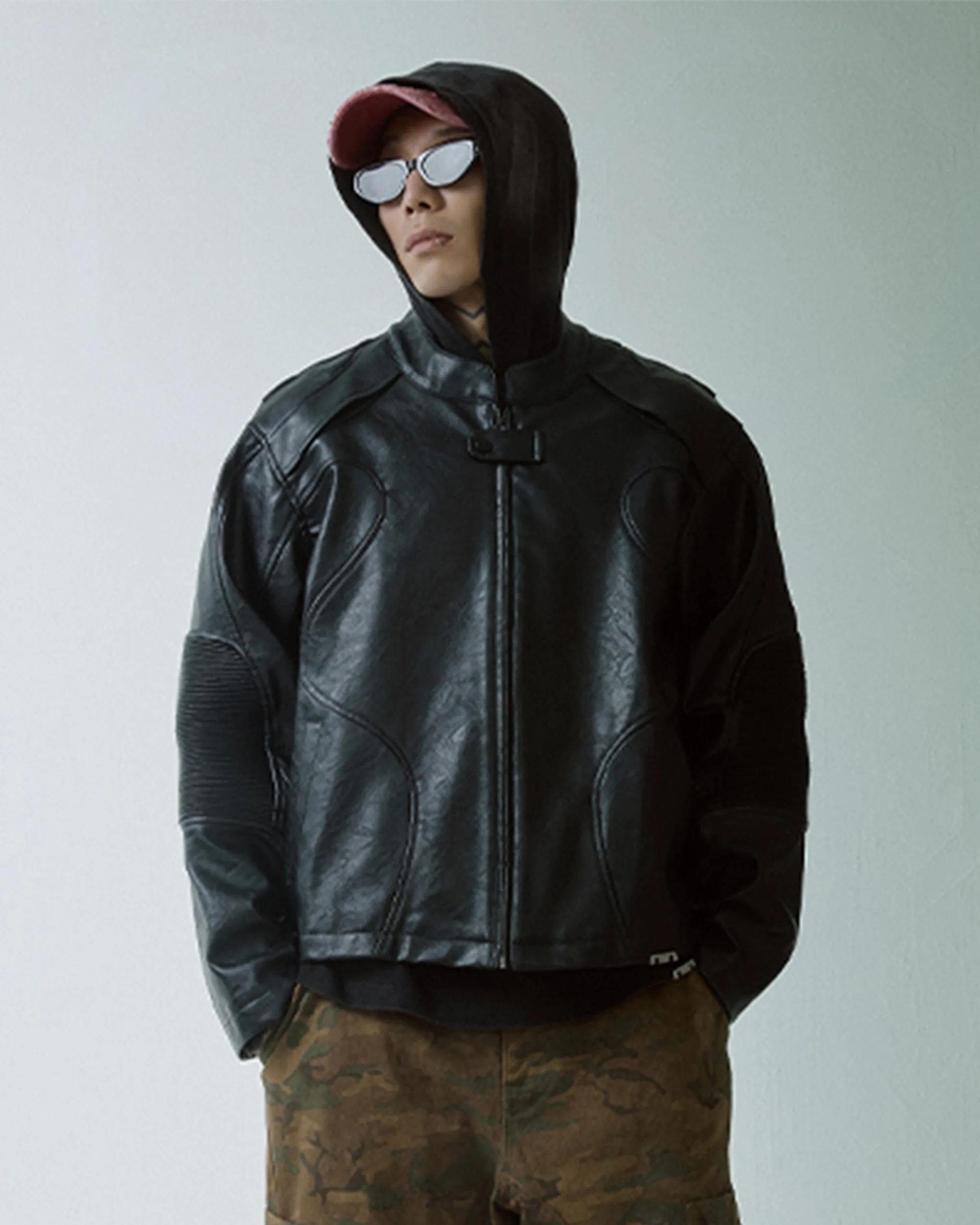 Motorcycle Style Leather Jacket
