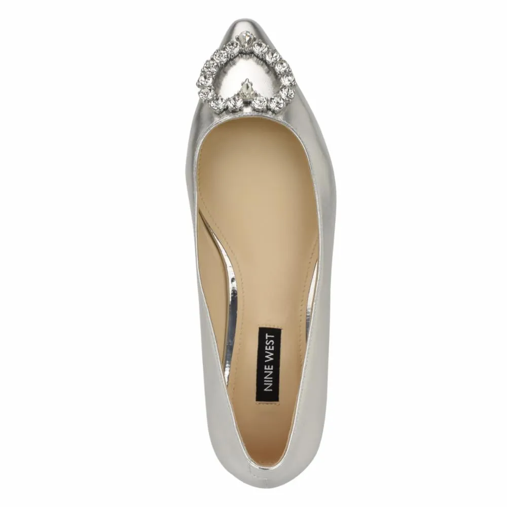 Nine West Women's Hearts3 Silver M