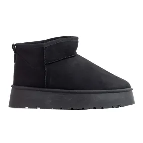Oaklee - Flat Slip On Platform Winter Booties