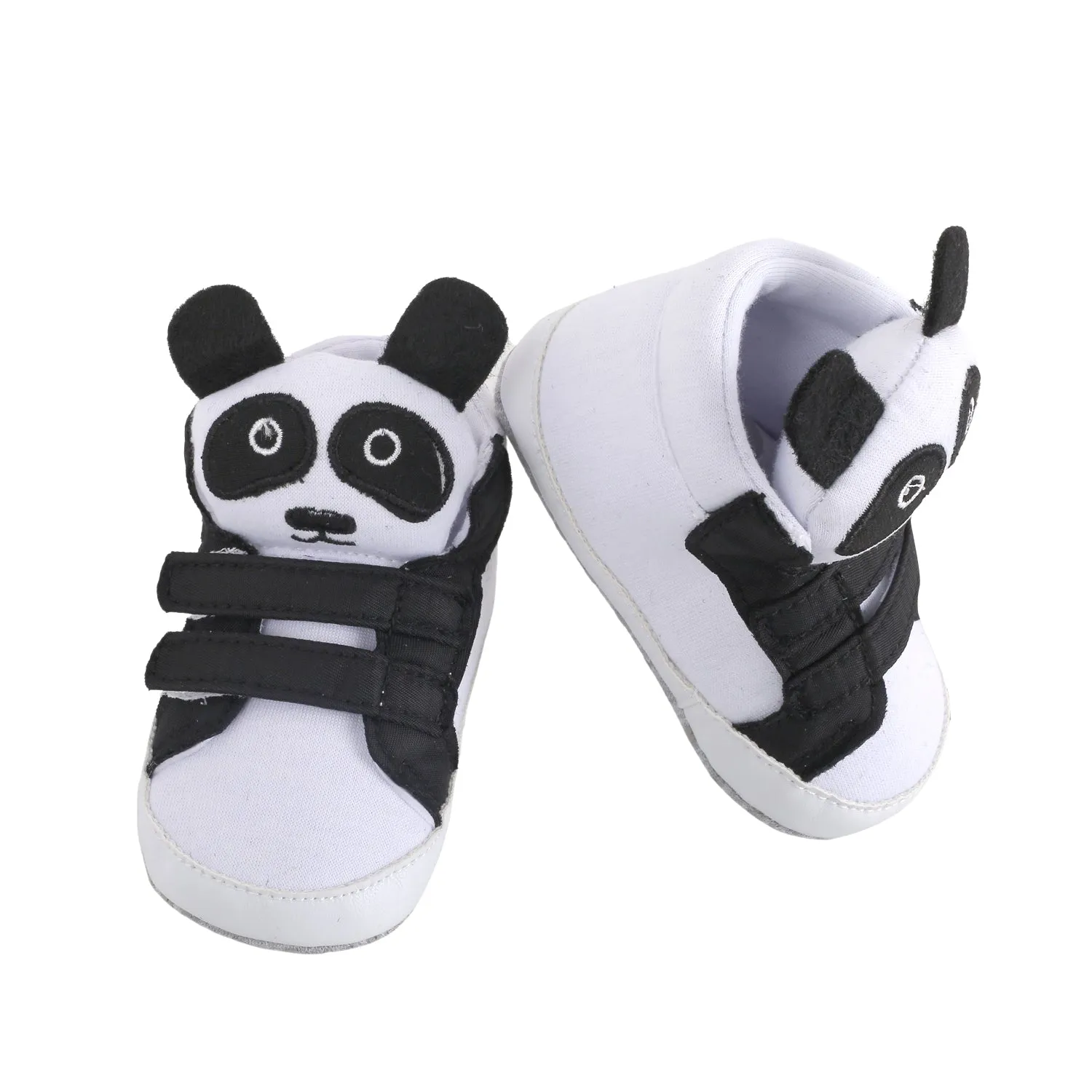 Panda Black Velcro Booties