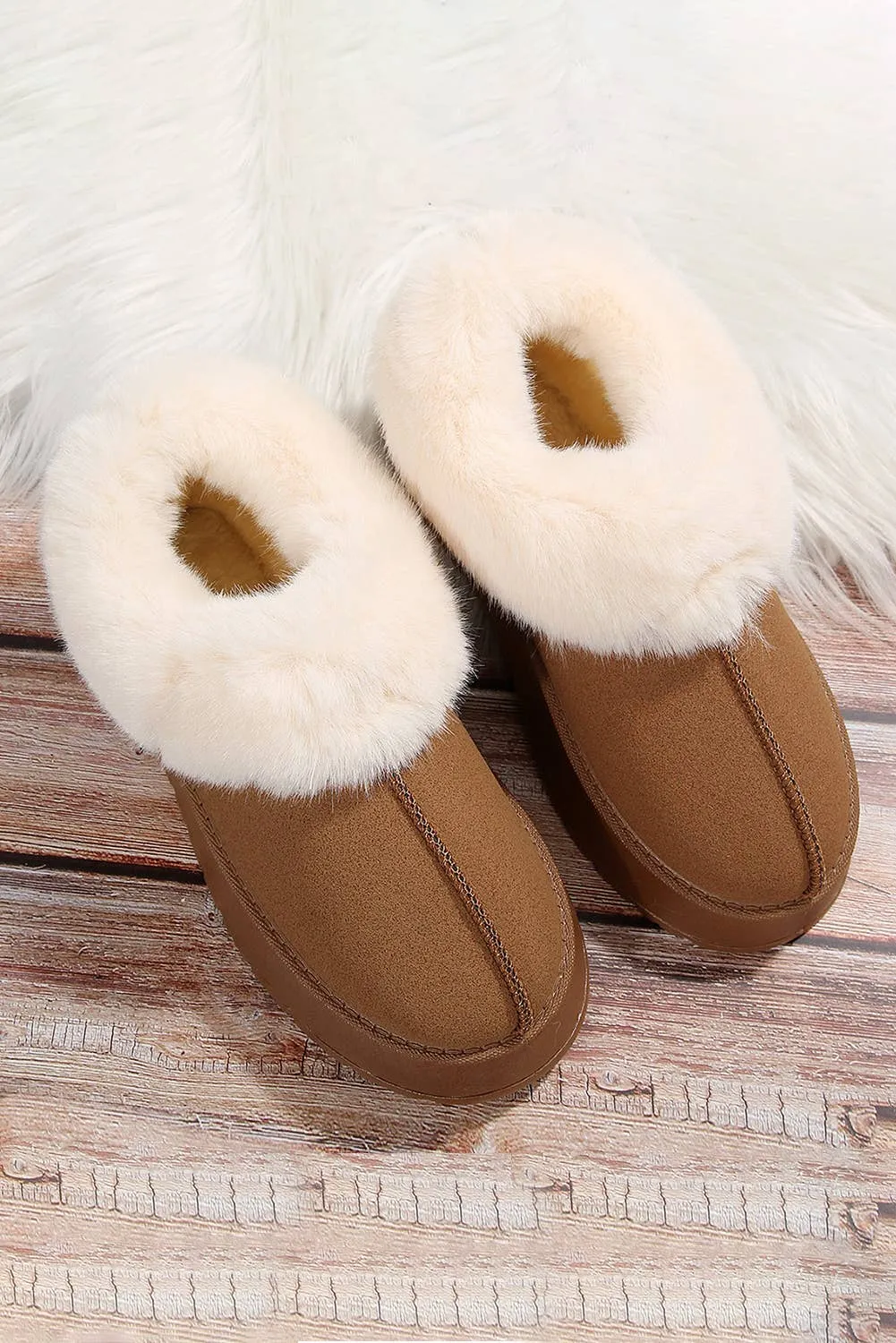 Plush Platform Booties