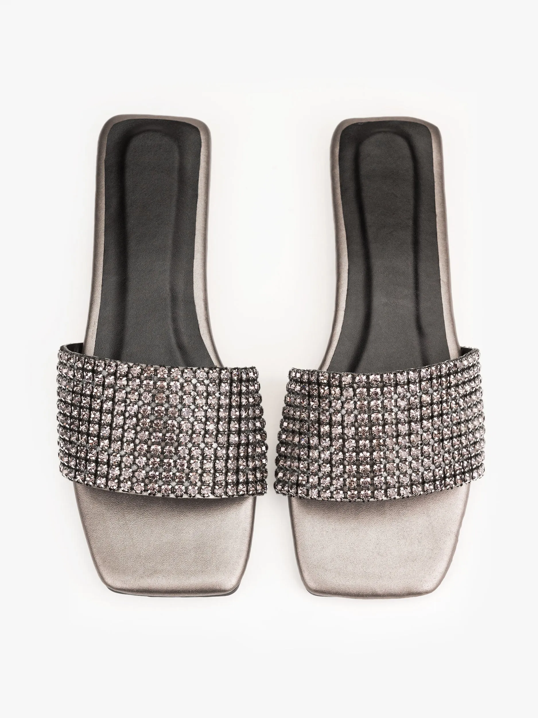 Rhinestone Embellished Flats