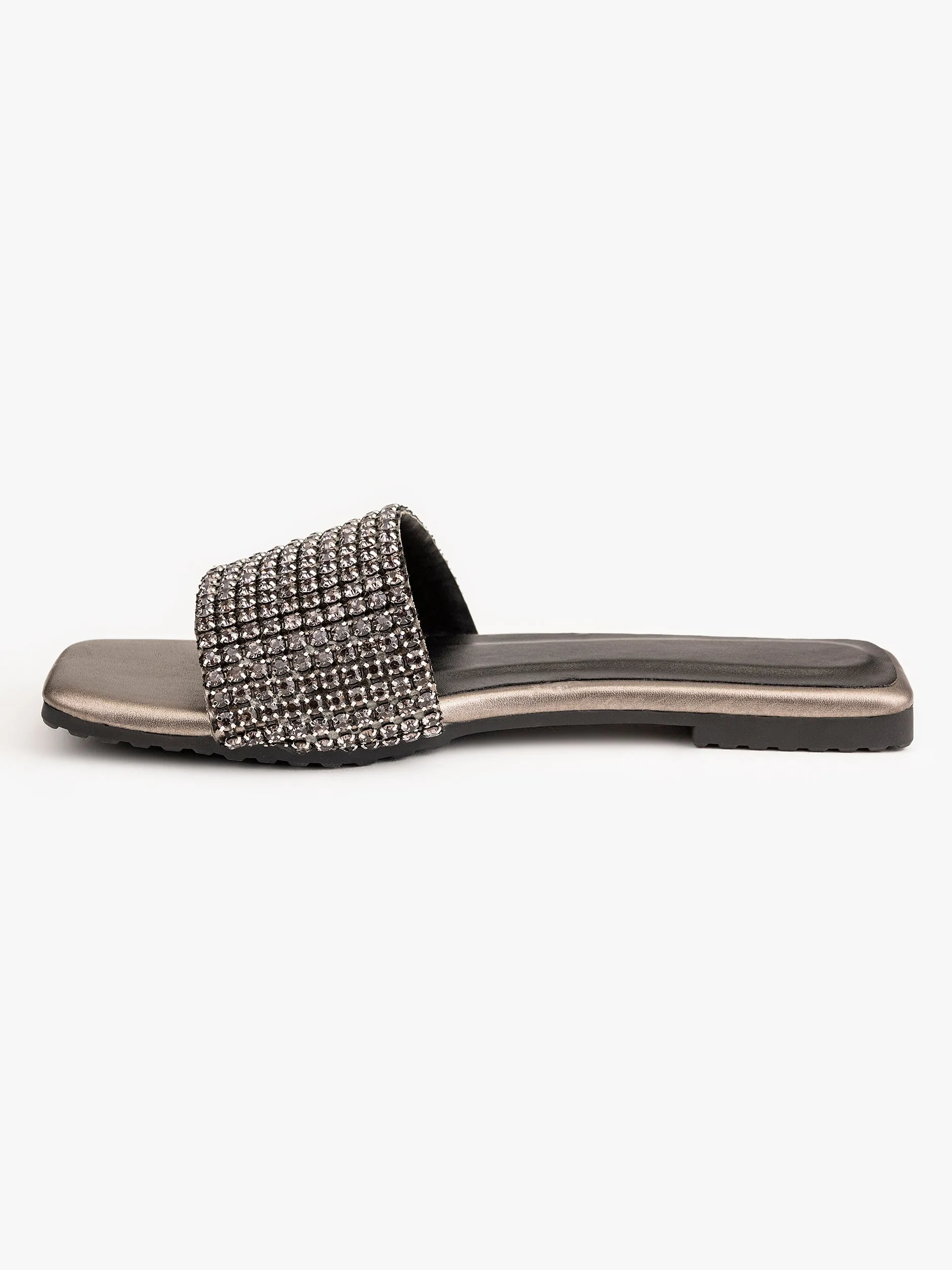 Rhinestone Embellished Flats