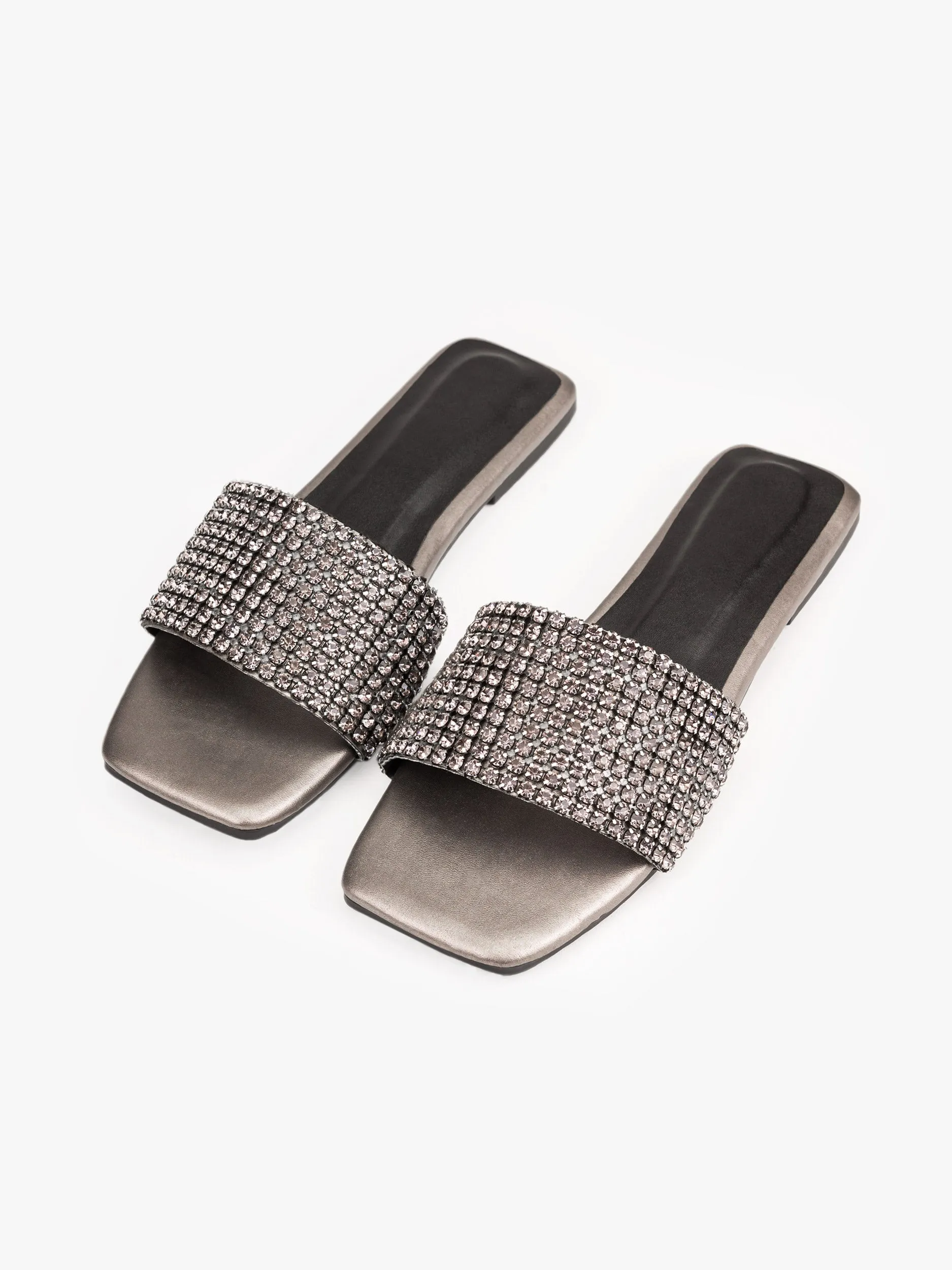 Rhinestone Embellished Flats