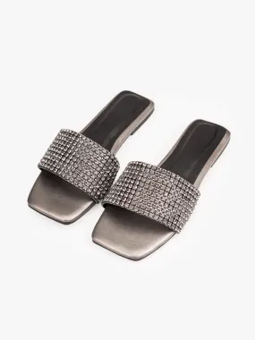 Rhinestone Embellished Flats