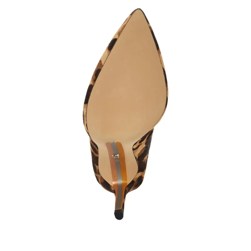 Sam Edelman Hazel Brown Cheetah Leopard Stiletto Pointy Toe Dress Pump Shoes