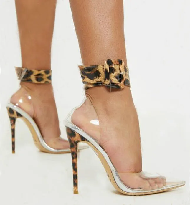 See Through Pointed Heels Stilettos