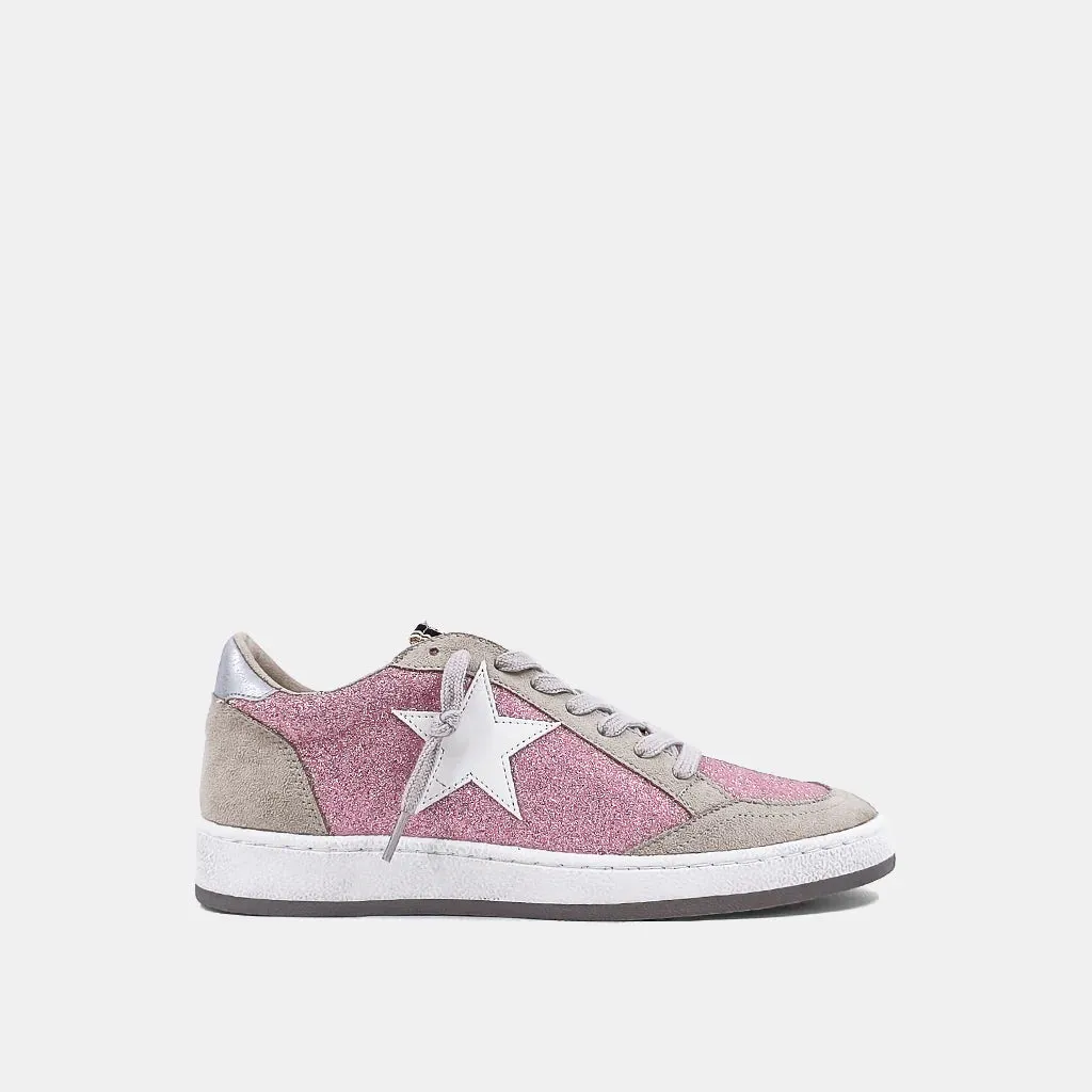 Shu Shop: PAZ Star Sneaker - Pink Glitter