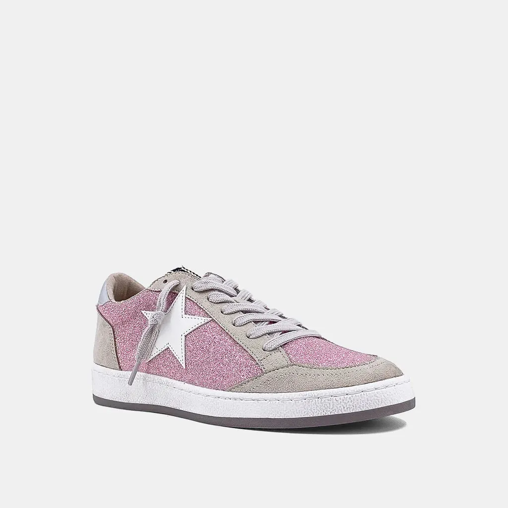 Shu Shop: PAZ Star Sneaker - Pink Glitter