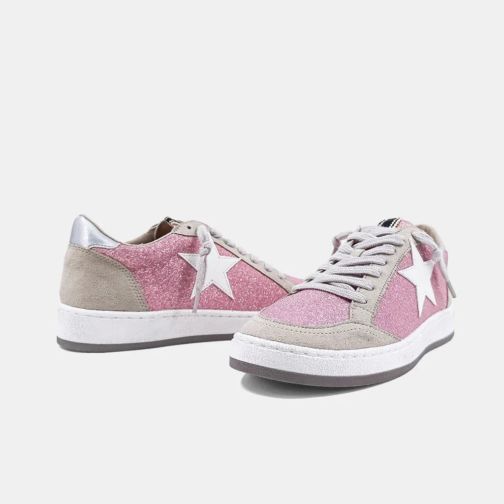 Shu Shop: PAZ Star Sneaker - Pink Glitter